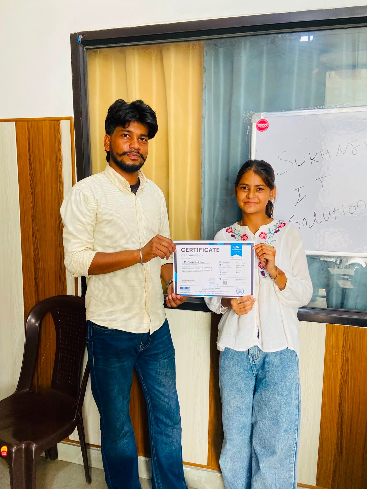 Successful Completion of Basic Computer Training Program – Certificate Award Ceremony Sanjh